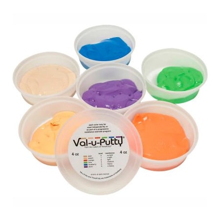 Fabrication Enterprises Val-u-Putty Exercise Putty, 4 Ounce, Set of 6 (6 Colors) 740256